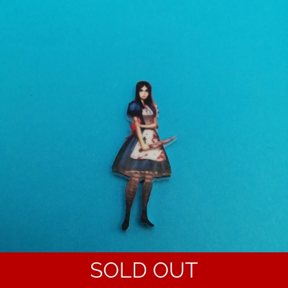 American McGee's Alice -Alice Madness Returns pin badge American McGee's Alice -Alice Madness Returns pin badge